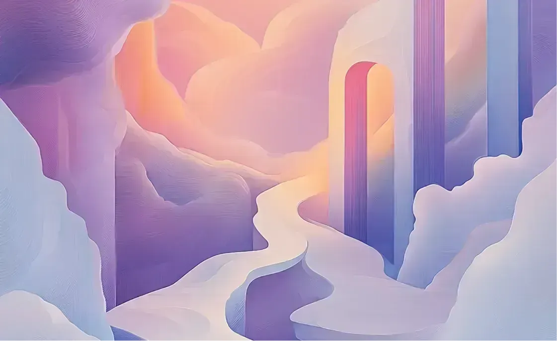 Fluid cosmic dreamscape for recurring dreams, emotional loops, and psychological patterns — DreamSphere.